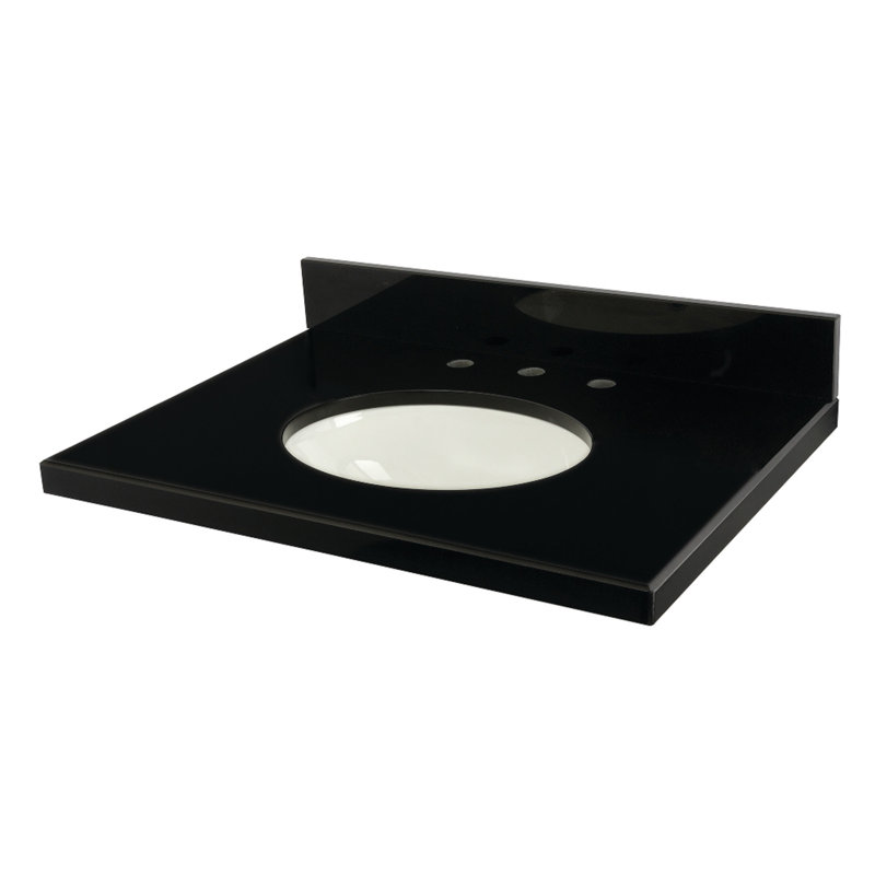 Kingston Brass Templeton 30-Inch Black Granite Vanity Top