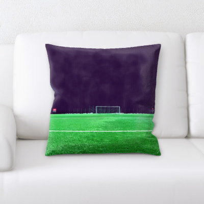 Soccer Field Throw Pillow