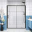 Panneau de verre de douche semi-sans cadre