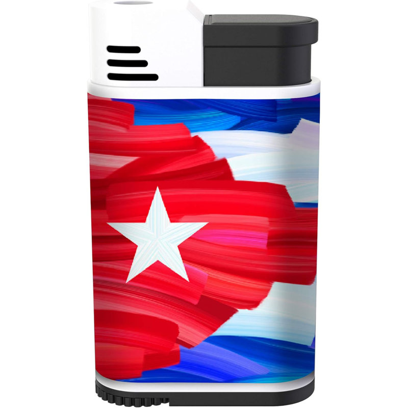 Palio Torcia Single Jet Flame Lighter, Cuba Flag