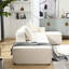 Beige - Design contemporain, rehaussant votre intérieur modulaire minimaliste en forme de L avec tissu éponge