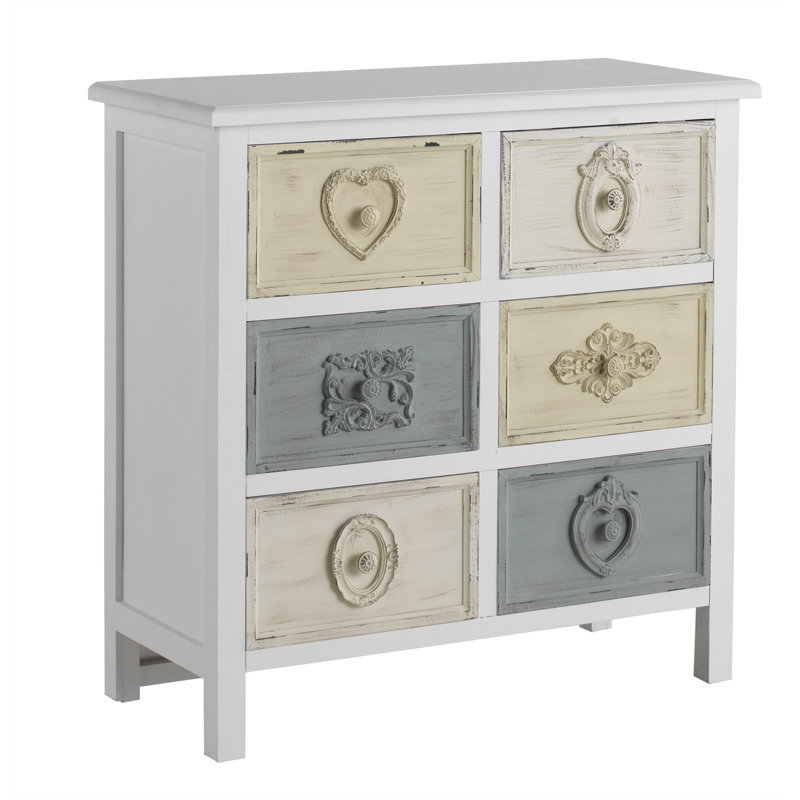 Kailey 75cm W 6 - Drawer Chest of Drawers