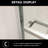 48" W X 76" H Semi- Bypass Shower Door, , Nano Layer Sliding Noise Reducing