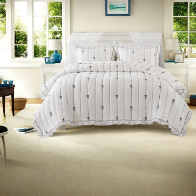 Ensemble de literie romantique en microfibre, conception réversible, pour une maison confortable
