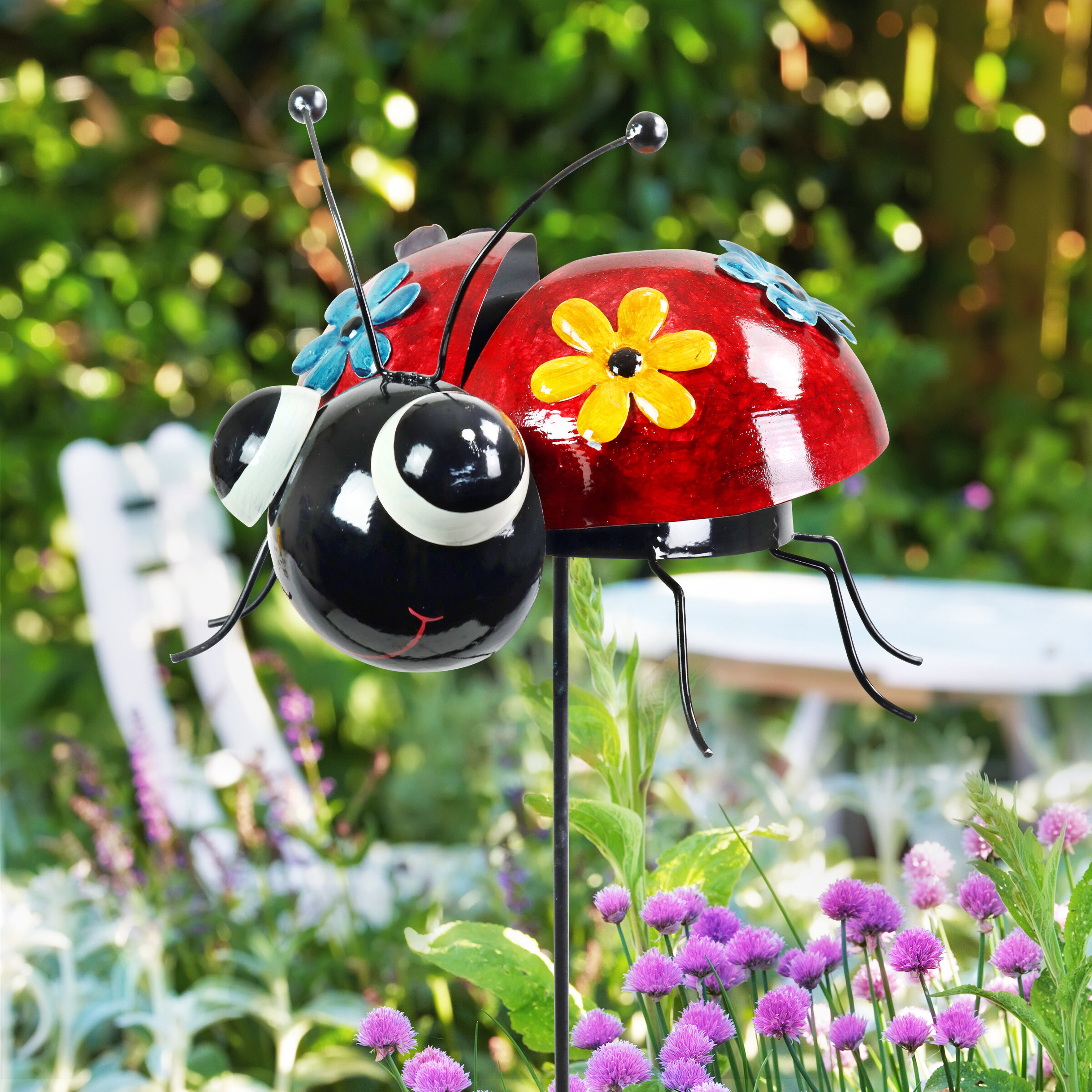 Earleville Ladybug Garden Stake