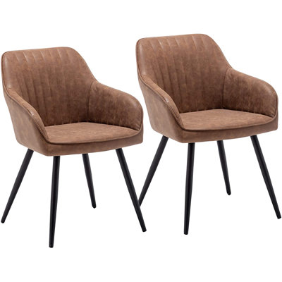 Deverell 18.3'' H Faux Leather Upholstered Armchair