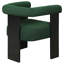 Chaise d'appoint rembourrée Slater Boucle