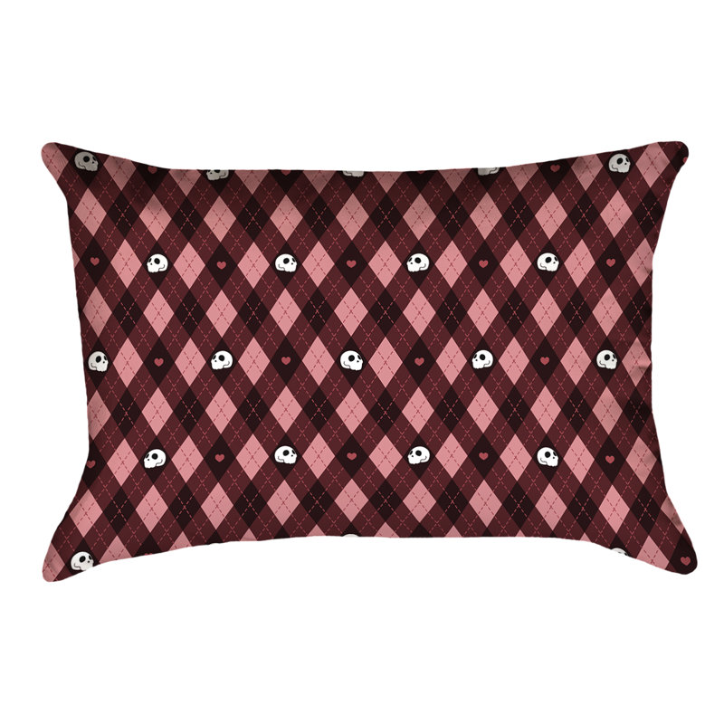 Coussin extérieur Katelyn Elizabeth, Rouge