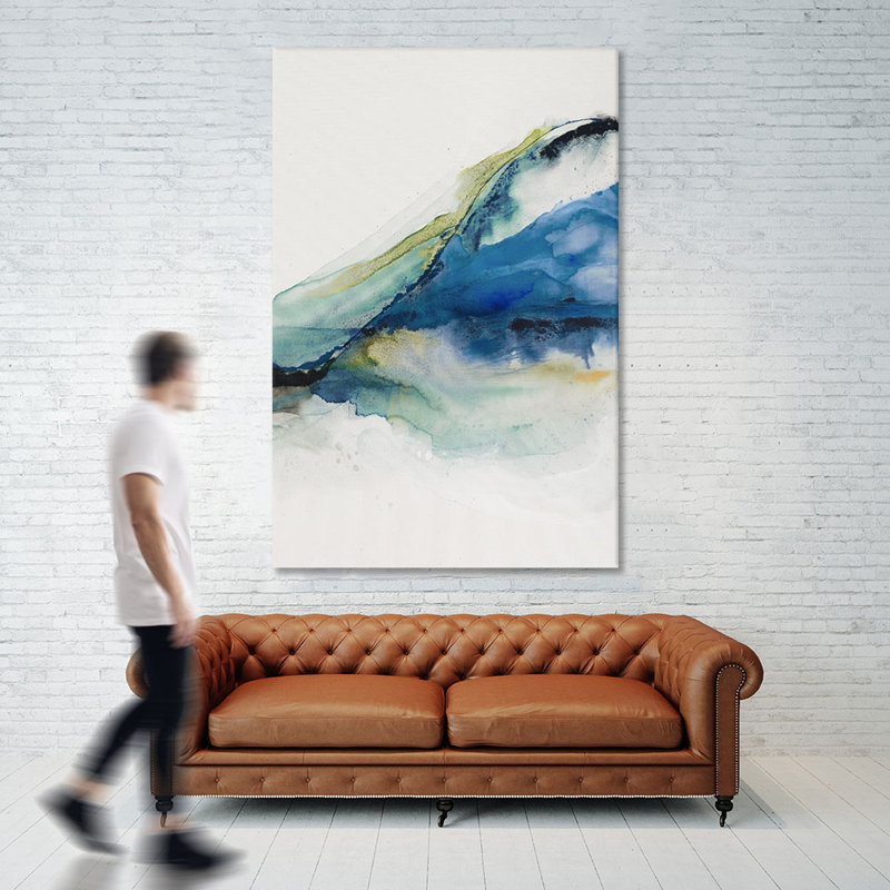 Reproduction d’art sur toile tendue « abstract terrain iv » par sisjaspe a