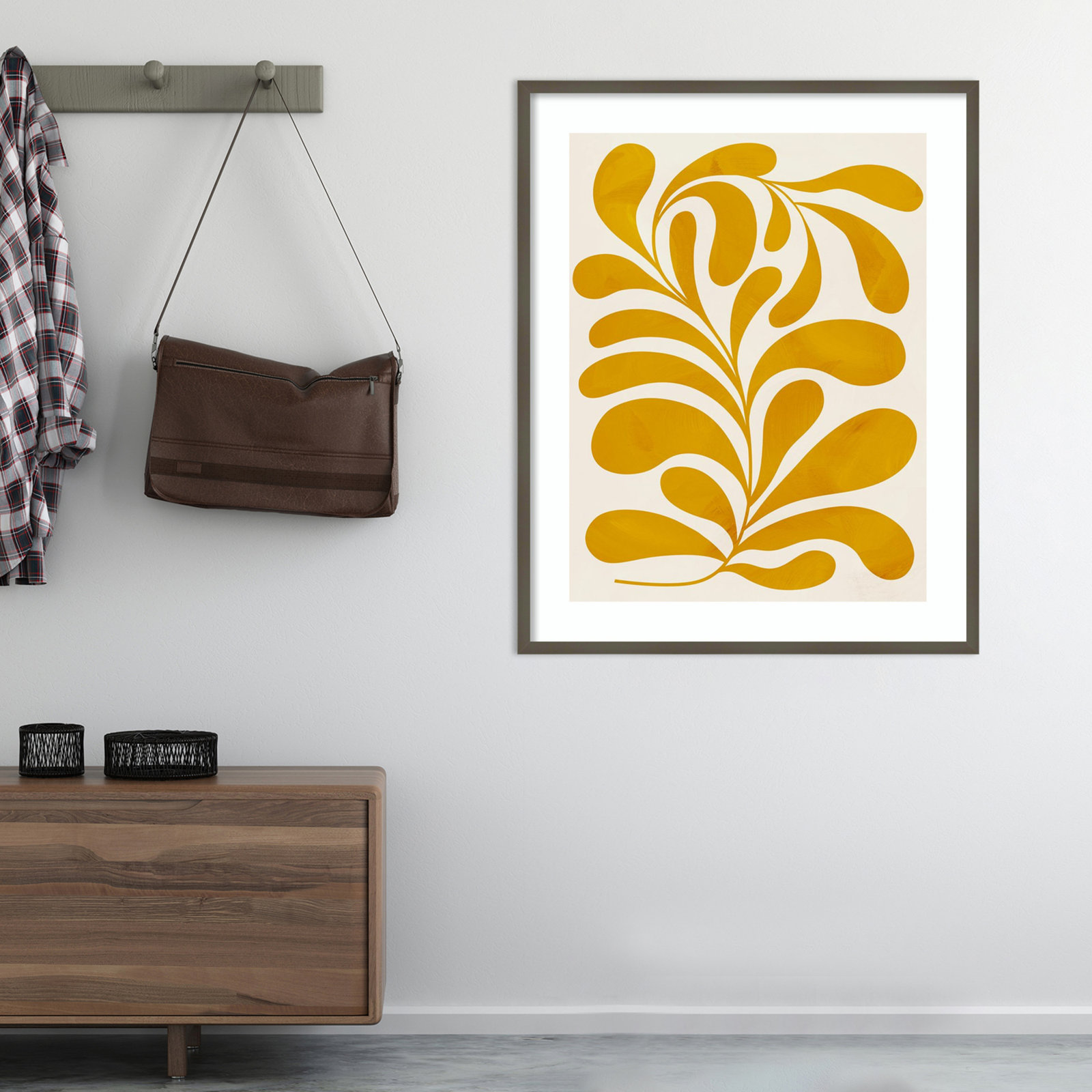 Goldenrod II by Grace Popp, Gray, 41" H x 33" W x 1" D