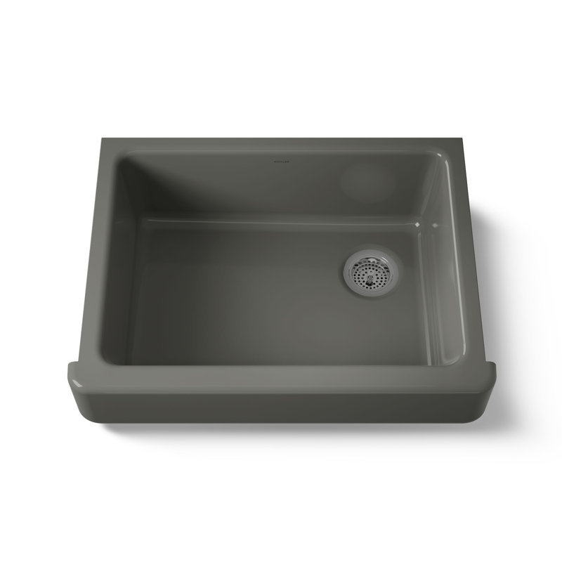 Whitehaven 30" L x 22" W Farmhouse Kitchen Sink, Thunder Gray