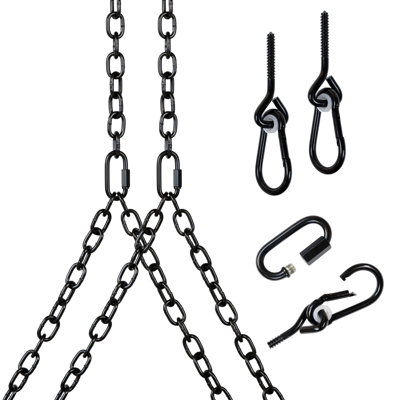 Briley Barn-Shed-Play Black Porch Swing Hanging Chain Kit