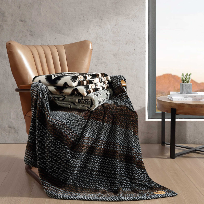 Wrangler Printed Ultra Soft Plush Fleece Throw Blanket, Jesse