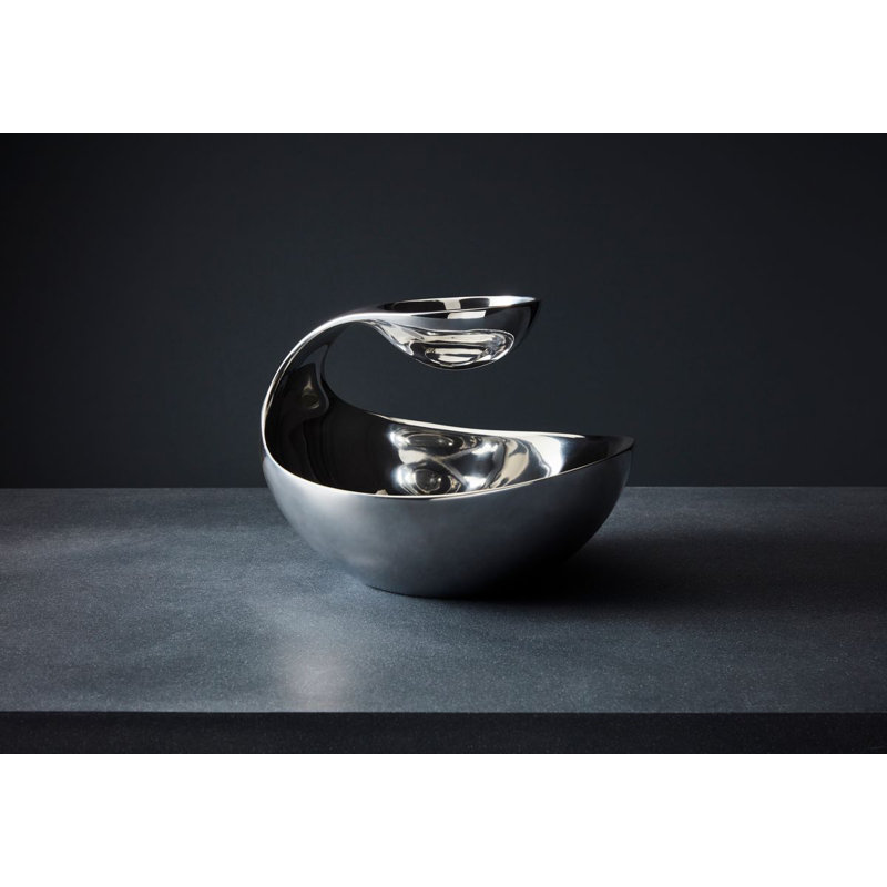 Nambe Scoop Server, 8" H x 11" W x 11" D