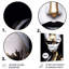 «Gold and Black Woman Glam Elegance III», art mural abstrait en métal-108477775