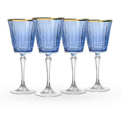 Ensemble de 4 verres à vin Cristine