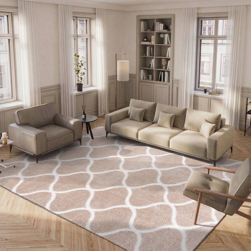 Tahoe Shag Performance Geometric Rug, Rectangle 8' x 10'