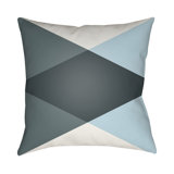 Moderne Geometric Indoor/Outdoor Throw Pillow