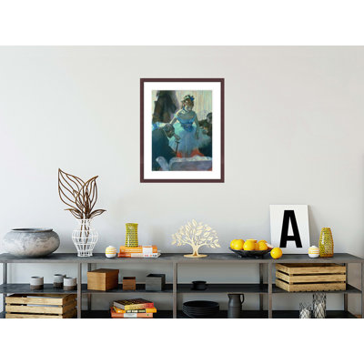 Danseuse dans son vestiaire par Edgar Degas, impression giclée encadrée