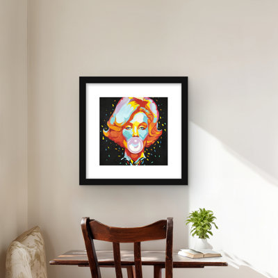 Colorful Marilyn Monroe Bubblegum Print | Retro Home Decor