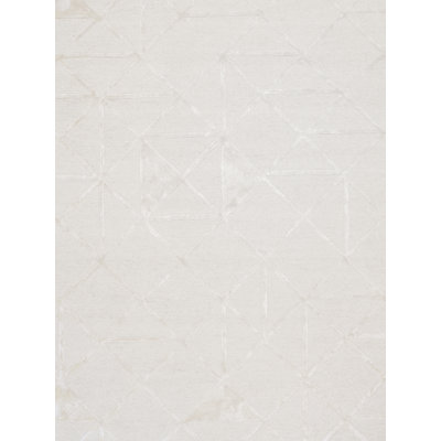 Hand Tufted Viscose Geometric Indoor Rug