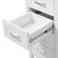 Meuble-lavabo 48 po avec lavabo en résine, portes et tiroirs à fermeture en douceur, design classique