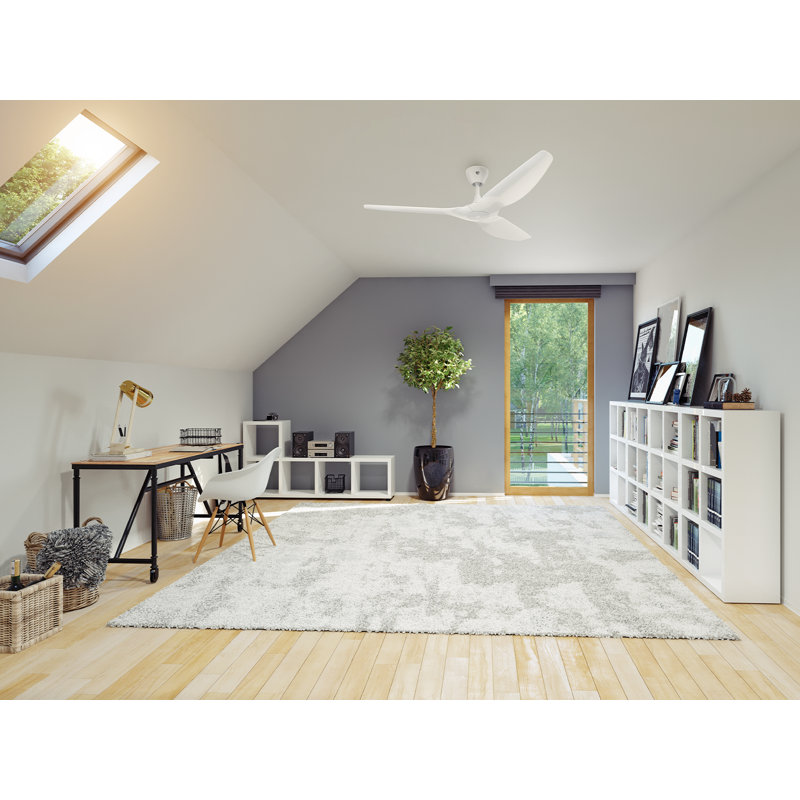 Haiku L Smart LED Downrod Ceiling Fan, 60" Wide, White