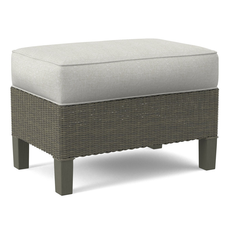 Gibraltar Ottoman, Greystone, Beige Performance Fabric; 0851-73