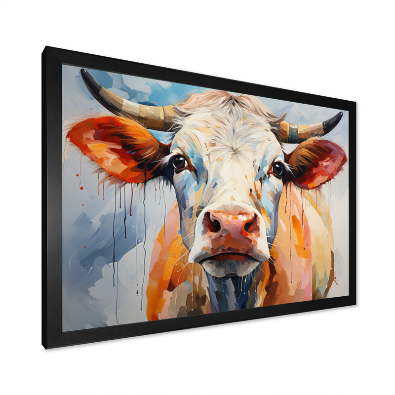 Château coloré III sur toile, H 12 po x l 20 po x P 1 po, Cadre simple noir