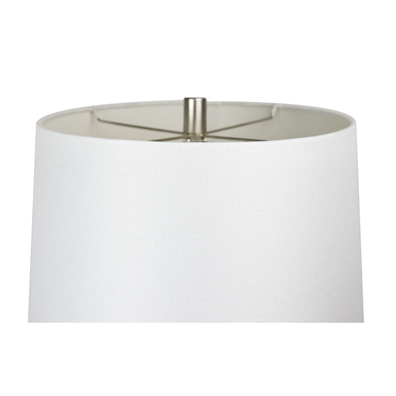 Adonis Metal Lamp, Brushed Nickel, Beige