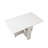 Fully Unfolded 51.18 Inches White Foldable Table