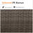 2-Piece All-Weather Outdoor Rattan Patio Furniture Set With 25.2 Inches Width Armless Sofa & Coffee Table
