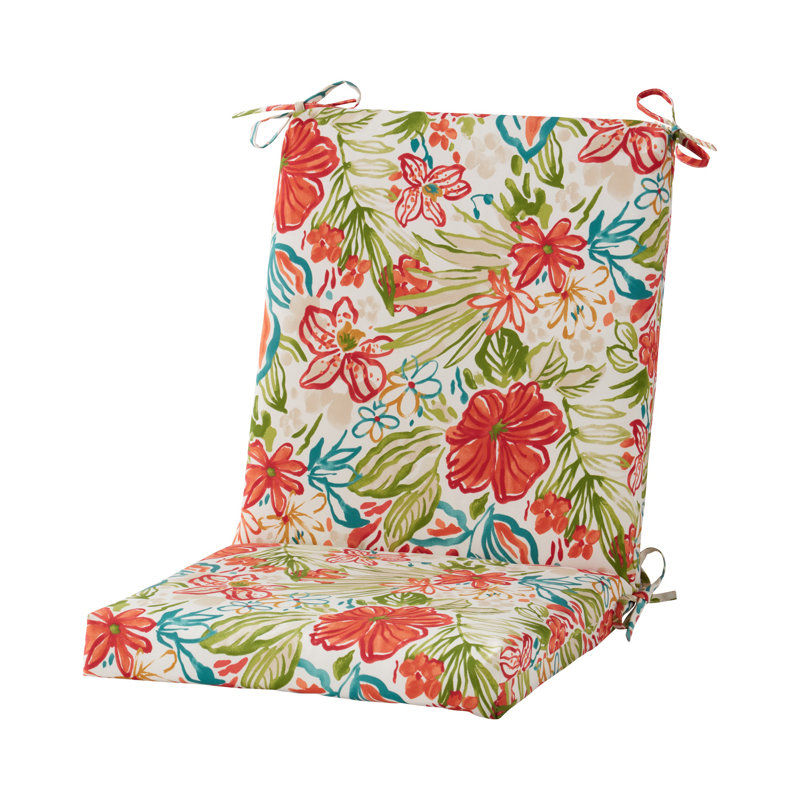High Back Dining Chair Pad, Breeze Floral