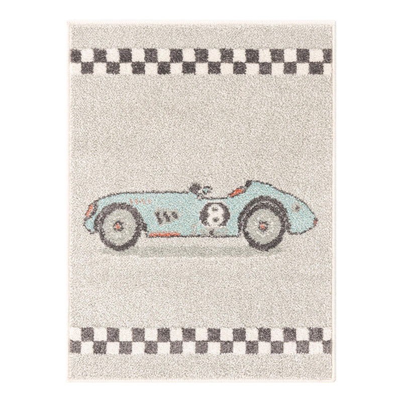 Whimsy Kids Polypropylene Plastic Rug, Rectangle 2'2" x 2'11"