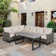 Nazime Wicker 6 - Person Modular Patio Conversation Sets with Cushions