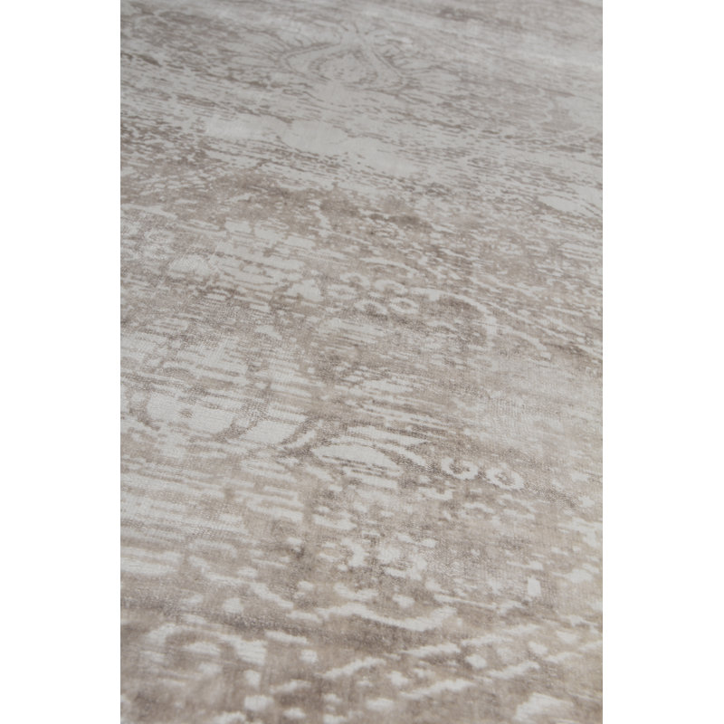 Koda Floral Area Rug in Beige, Rectangle 8' x 10'