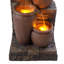 Outdoor Weather Resistant Cascade Fountain with Lights