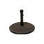 Base de parasol en béton de 66 lb, offrant une plateforme stable pour un parasol de 10 pieds, montage brun, s'adapte