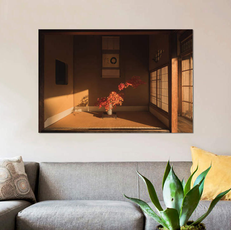 «Autumn in Japon XXIX», impression sur toile, H 12 po x l 18 po x P 1,5 po, Pas de tapis, Toile tendue