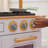 Vintage Wooden White Play Kitchen With Ice Maker And Play Phone