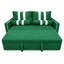 Canapé-lit 2 places escamotable avec port de charge USB, dossier réglable à 3 positions, causeuse convertible moderne avec panneaux d'accoudoirs élastiques pour le salon et la chambre d'amis, largeur 68,5 po-129380954