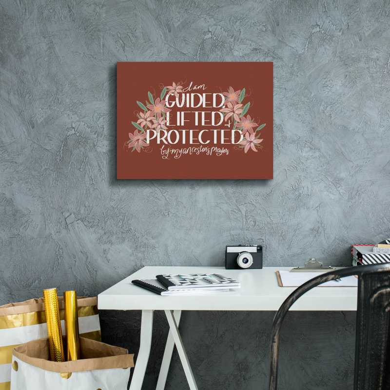 Art encadré sur toile 16 pi x 12 po, "Guidé soulevé protégé" par Marlee Ash