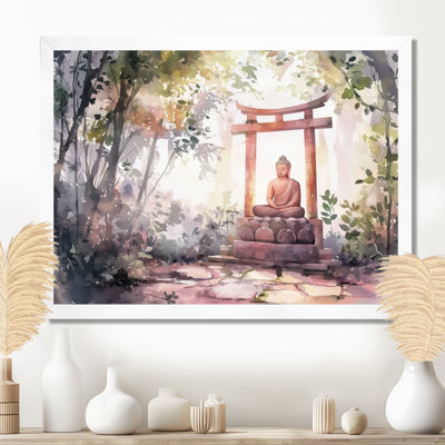 «Buddha Whispering Light Of Buddhism I - Buddhism», reproduction sur toile