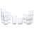 Gibson Home Rockaway Dinnerware Set, Lattice Glassware, Service For 4 (16Pcs)