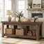 Console en bois massif de 62,99 pouces, canapé de ferme avec rangement pour le hall d'entrée et le salon-126594159