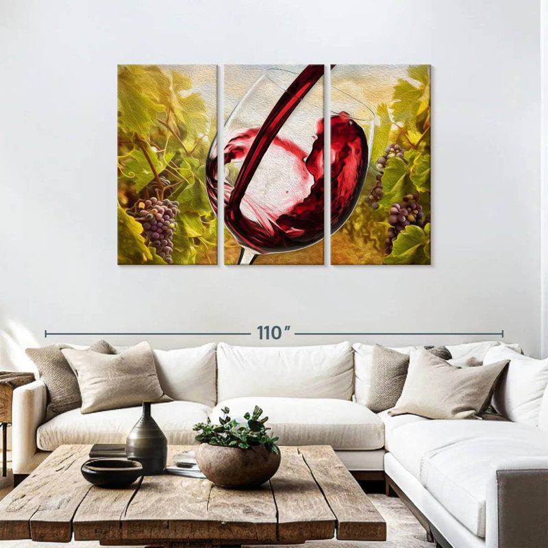Yarlin Tuscan Vineyard, 48" H x 74" W