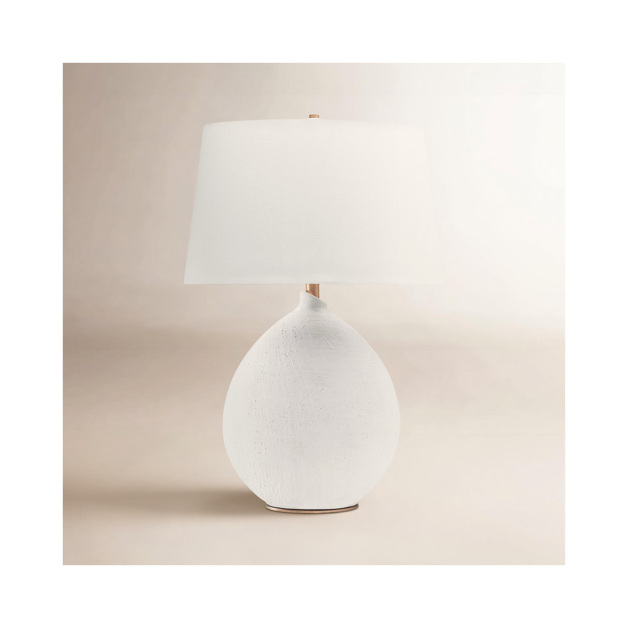 Mellina Ceramic Table Lamp, White