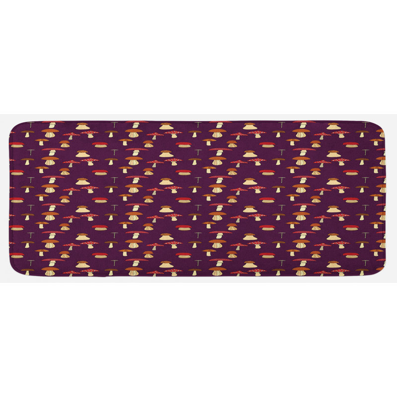 Tapis de cuisine champignon