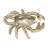 Kearria 7" W Handmade Aluminum Crab Figurine-1268582467