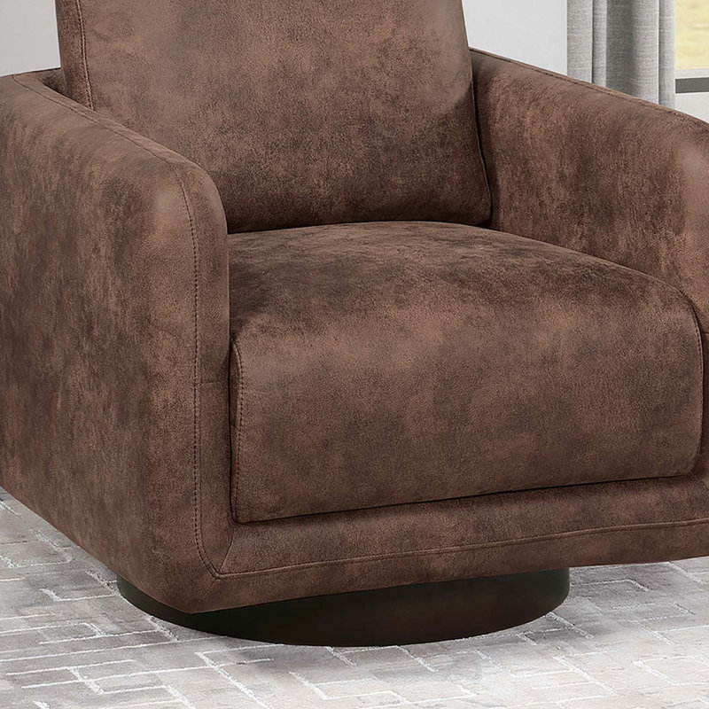 Chaise d'appoint pivotante 1pc, Noyer